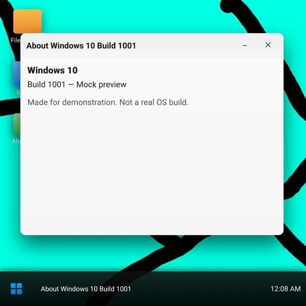 Windows 10 - Build 1001