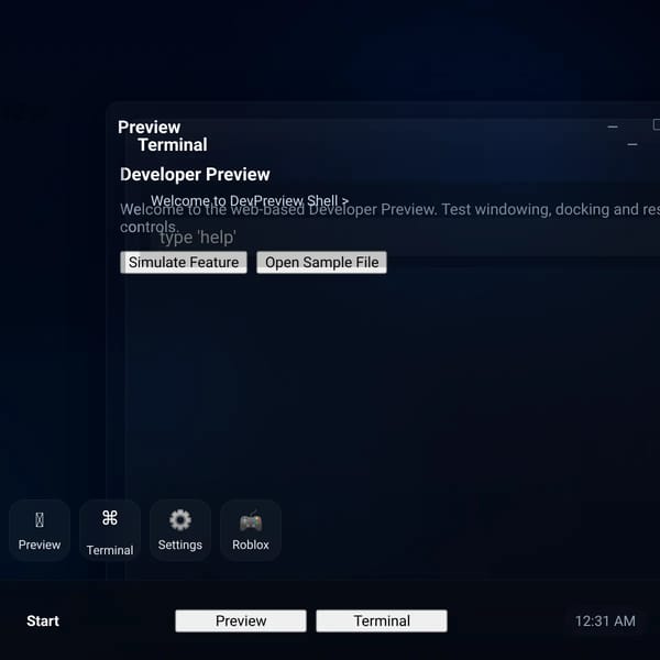 Windows Developer Preview — Demo
