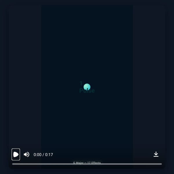 G Major 17 — Effects