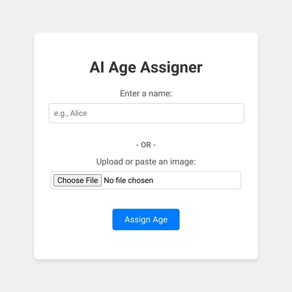 AI Age Assigner