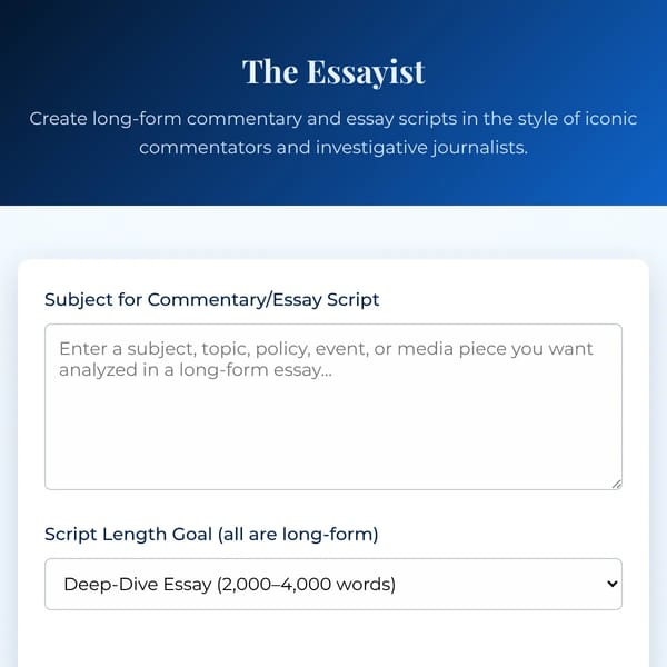 The Essayist