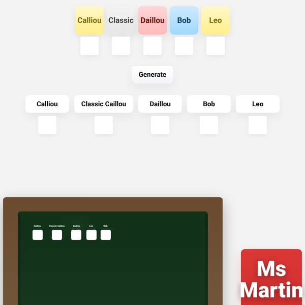 Behavior Chart Day Maker
