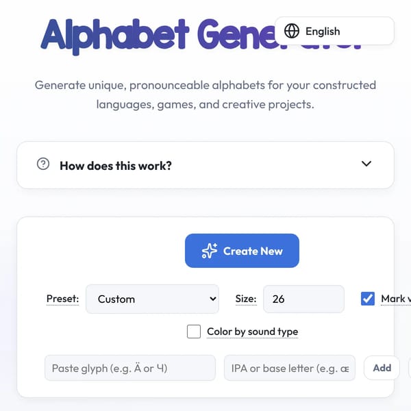 Alphabet Generator