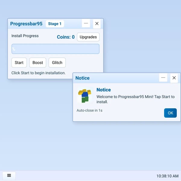 Progressbar95  - Websim Version
