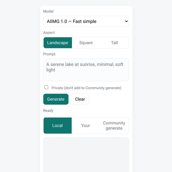AIIMG Generator