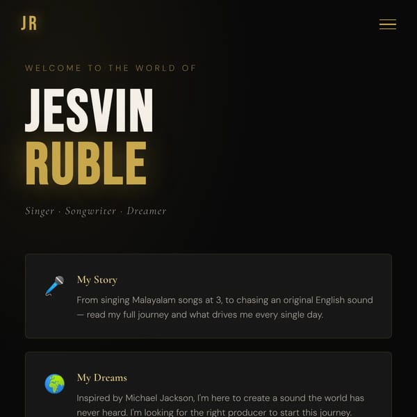 Artistic Talent Of Jesvin Ruble.