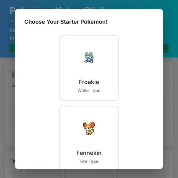 Pokemon Kalos Clicker