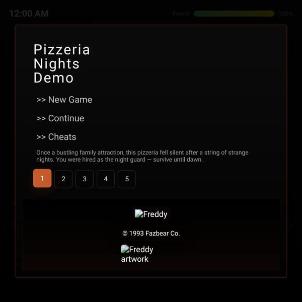 Pizzeria Night — Demo