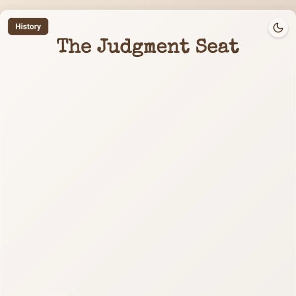 The Judgement Seat