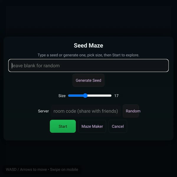 NEW MAZES GENERATED BY SEEDS