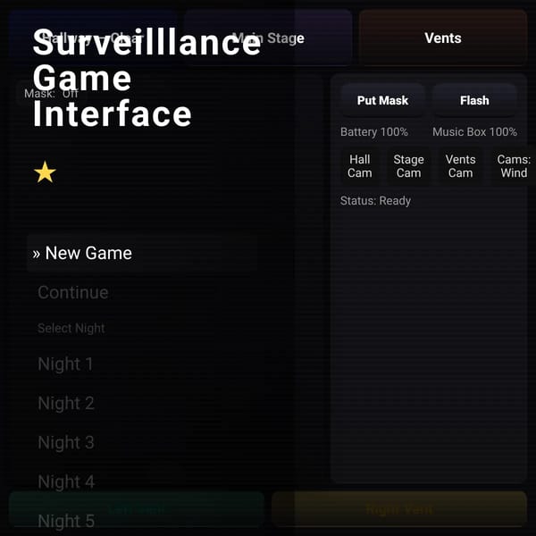 Surveillance Game Interface