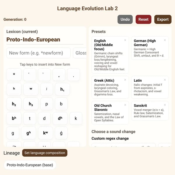 Language Evolution Lab 2