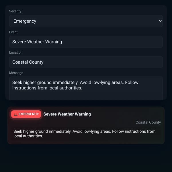 Emergency Alert Maker