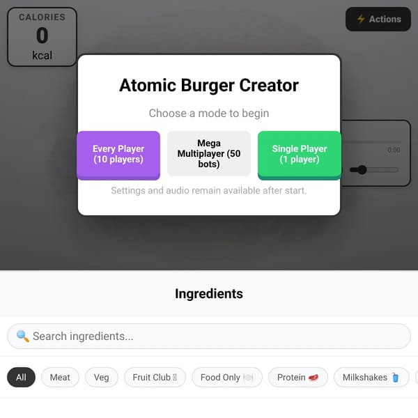 Atomic Burger Creator
