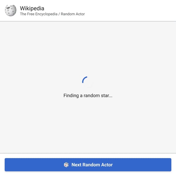 Random Actor Discovery