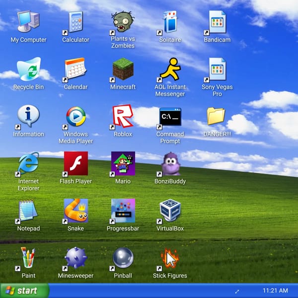 Windows XP Simulator with AI Internet