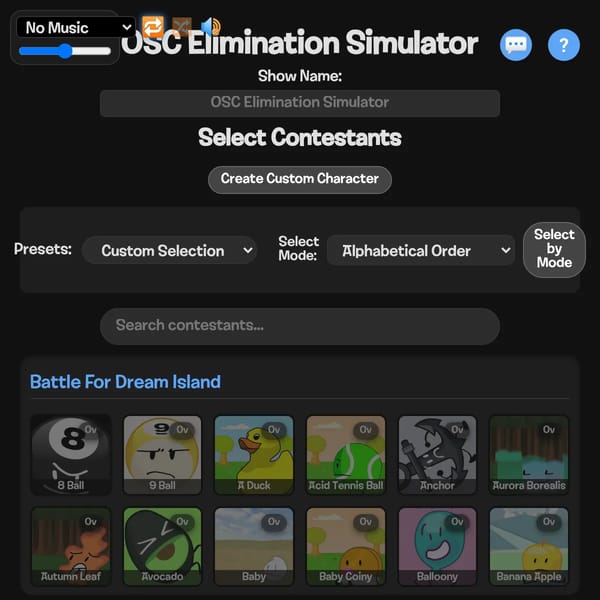 OSC Elimination Simulator but WAY Better