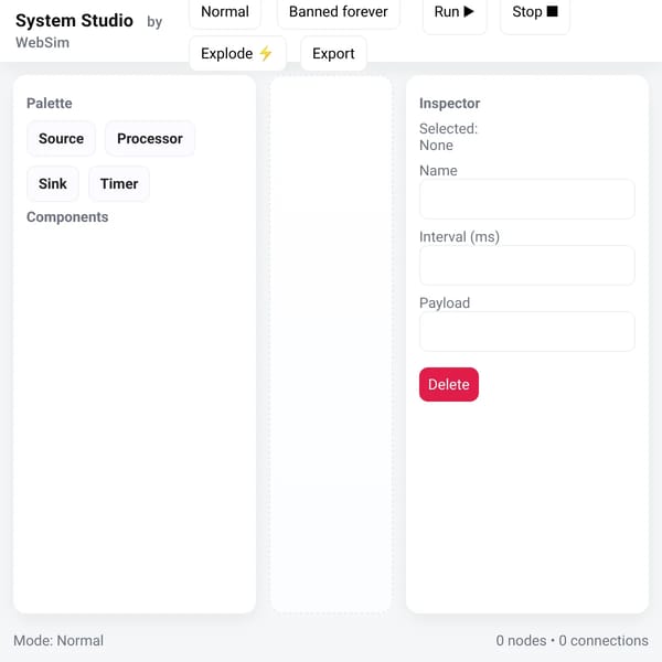 System Studio — WebSim
