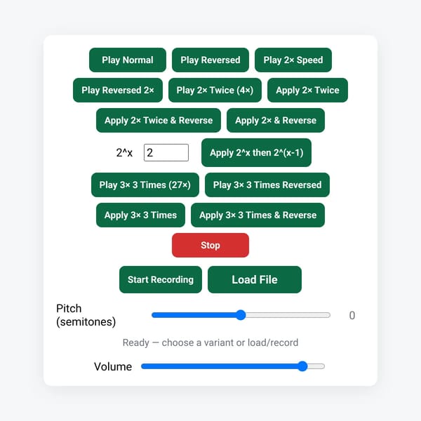 Audio Variants