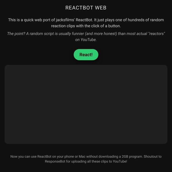 ReactBot WEB