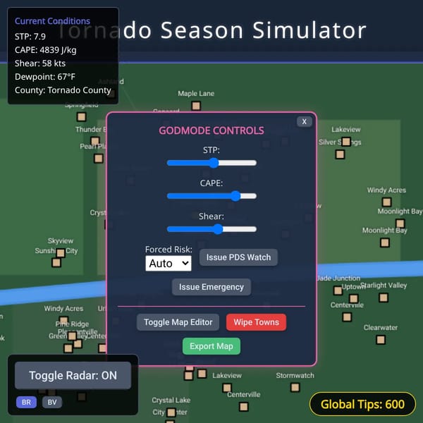 Tornado Season Simulator