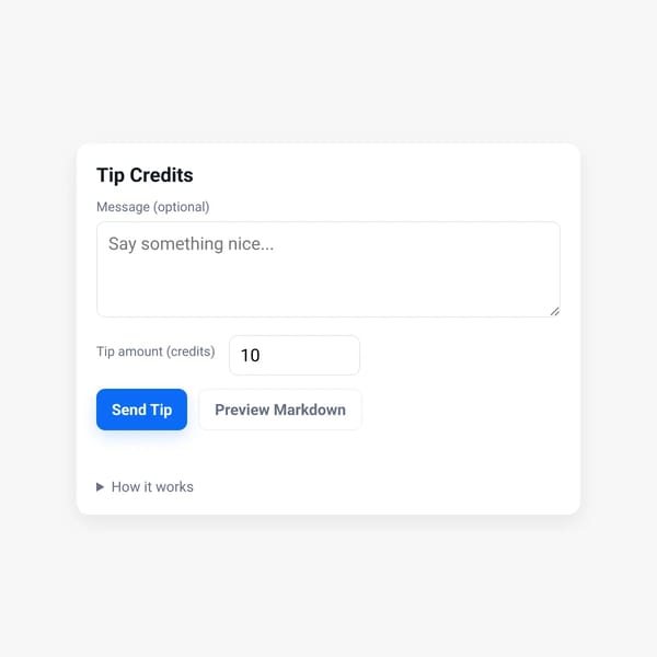 Tip Credits