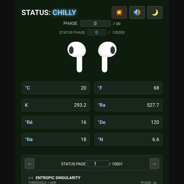 AirPods Temperature Monitor