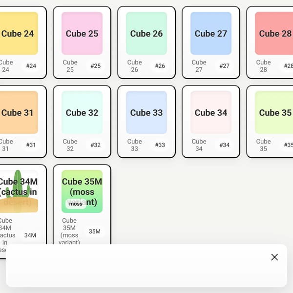 Cubes 23–35
