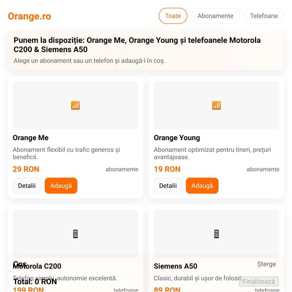 Orange.ro — Abonamente & Telefoane