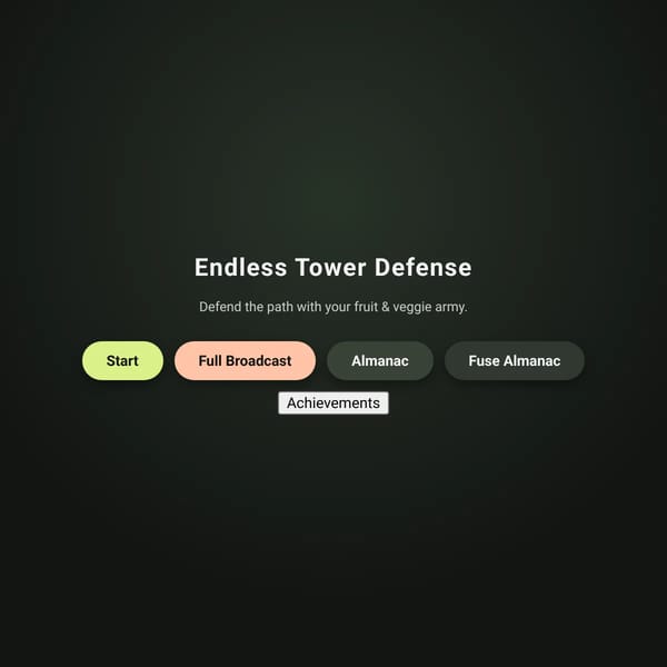 Endless Tower Defense