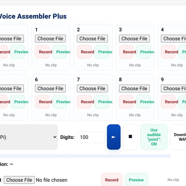 Pi Voice Assembler Plus