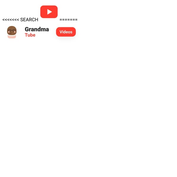 YouTube Button for Grandmas