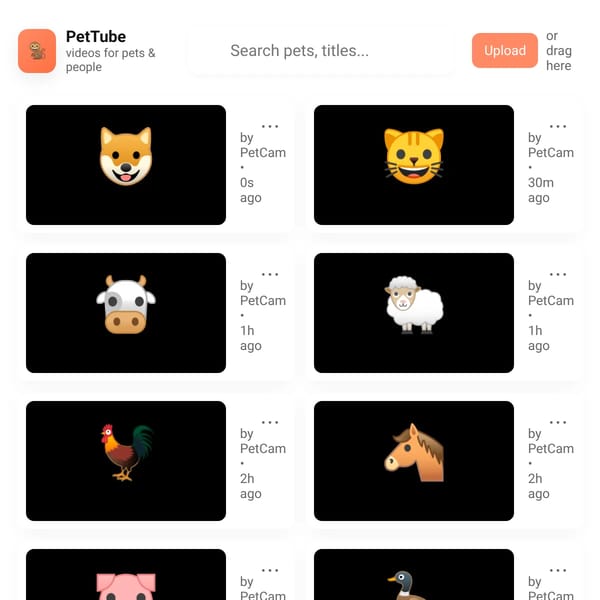 PetTube — videos for pets & pet lovers