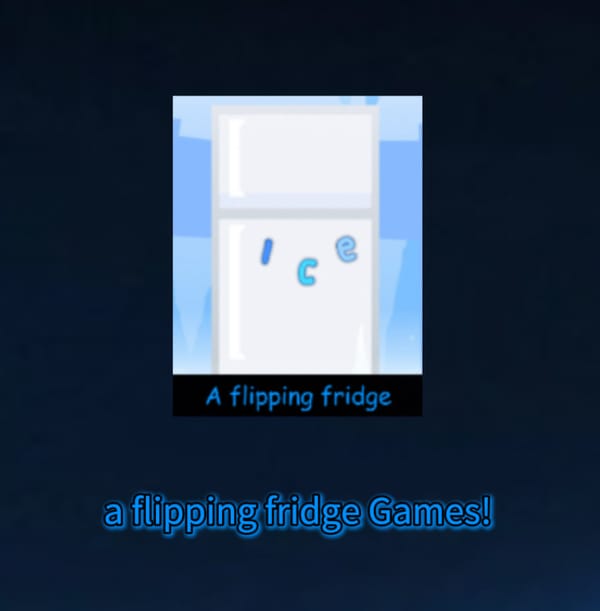 a flipping fridge Games!