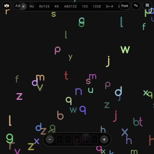 Falling Letters 2