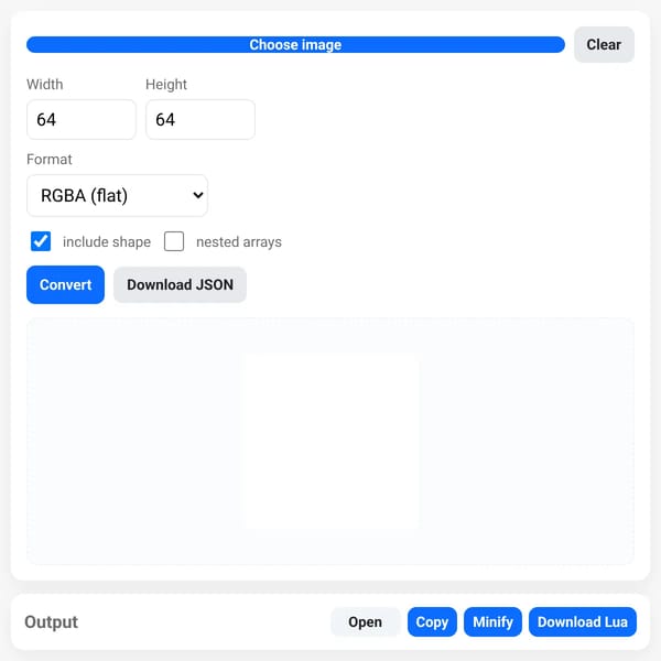 Image → Data Array