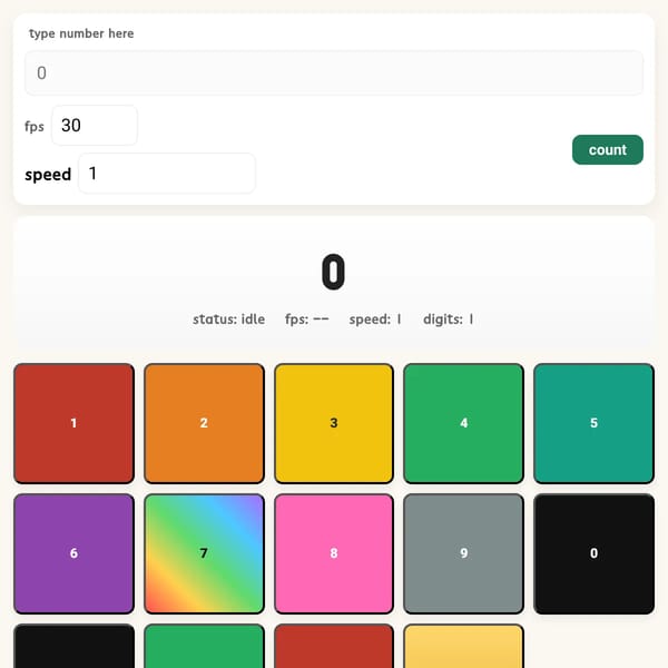 Color Keypad Counter