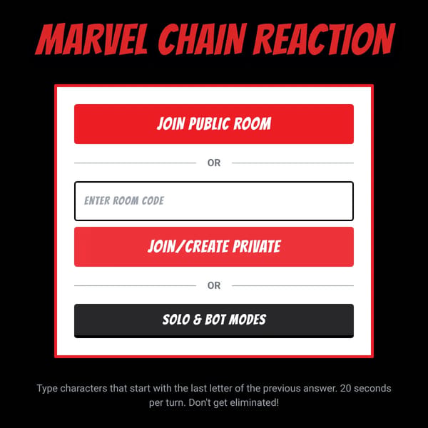 Marvel Chain Reaction