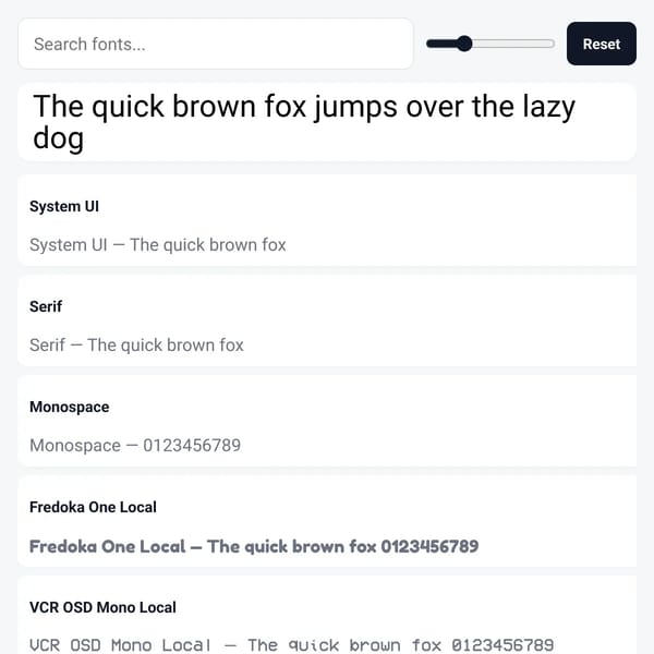 Font Searcher