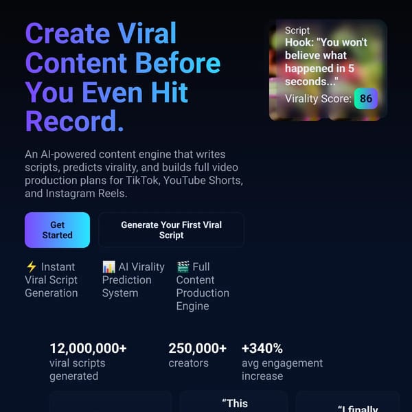 Viral Content AI Studio Pro — Demo