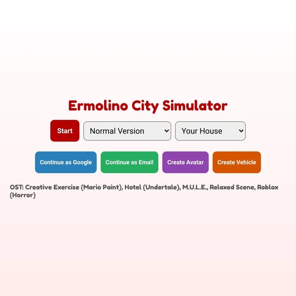 Ermolino City Simulator