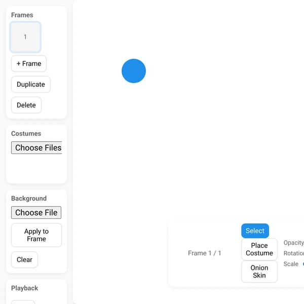 2D Animator — Frames & Costumes