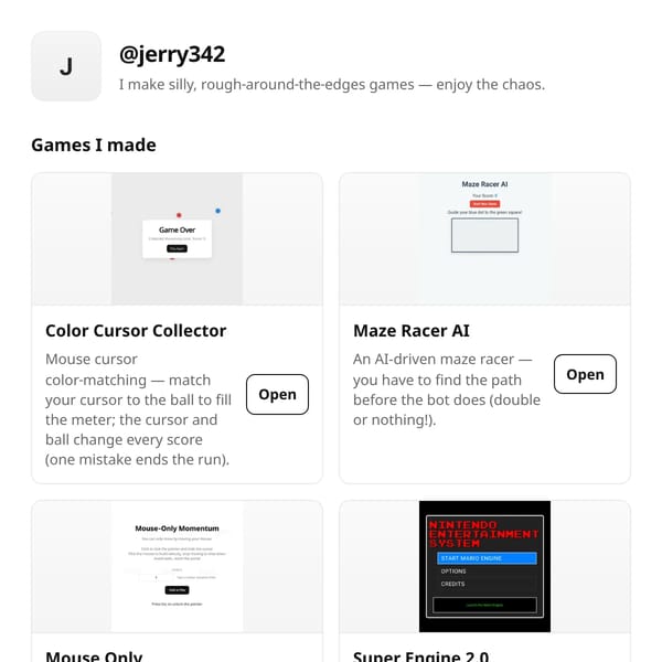 Jerry342 Games (OLD)