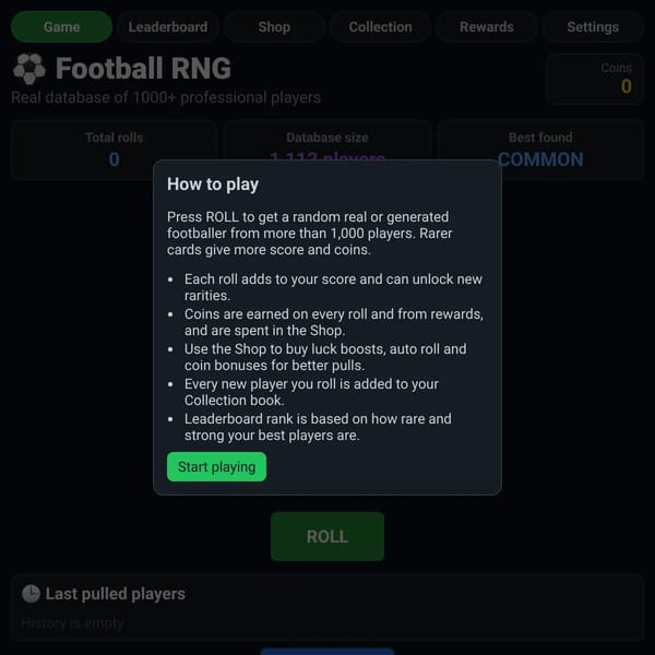 Football RNG