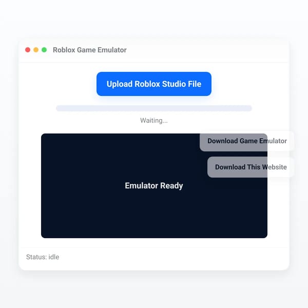 Roblox Studio games emulator