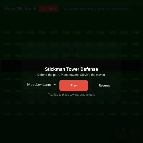 Stickman tower defense II