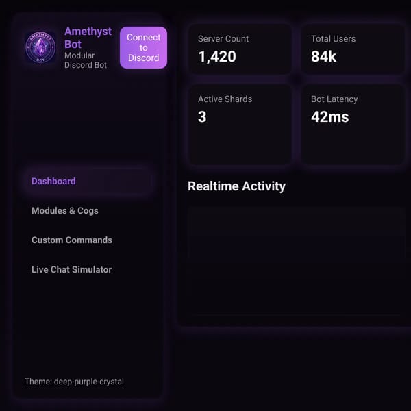 Amethyst Bot Dashboard