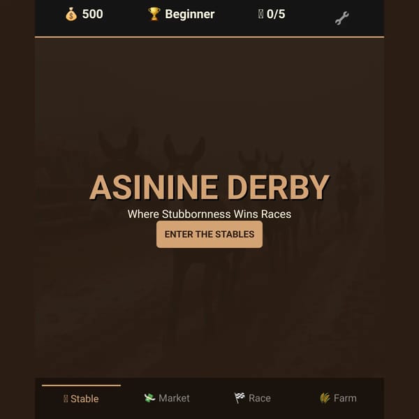 Asinine Derby
