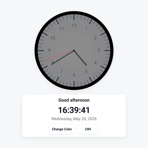 The clock
