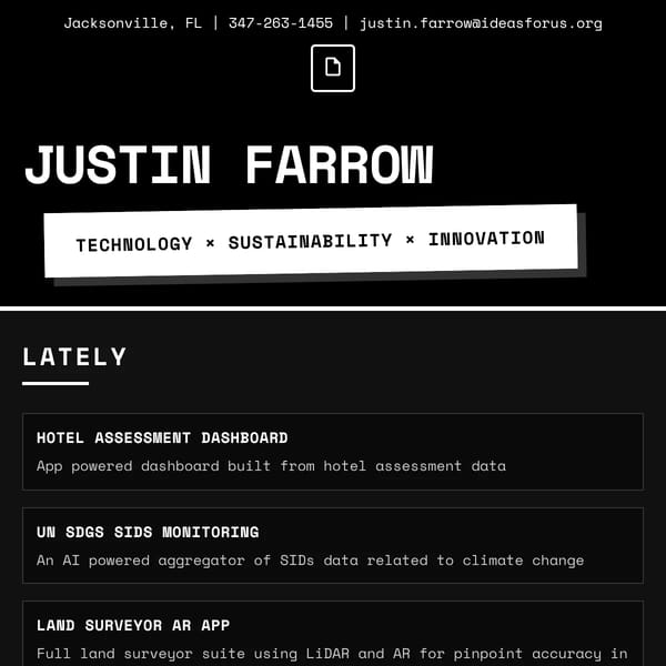 Justin Farrow - Resume